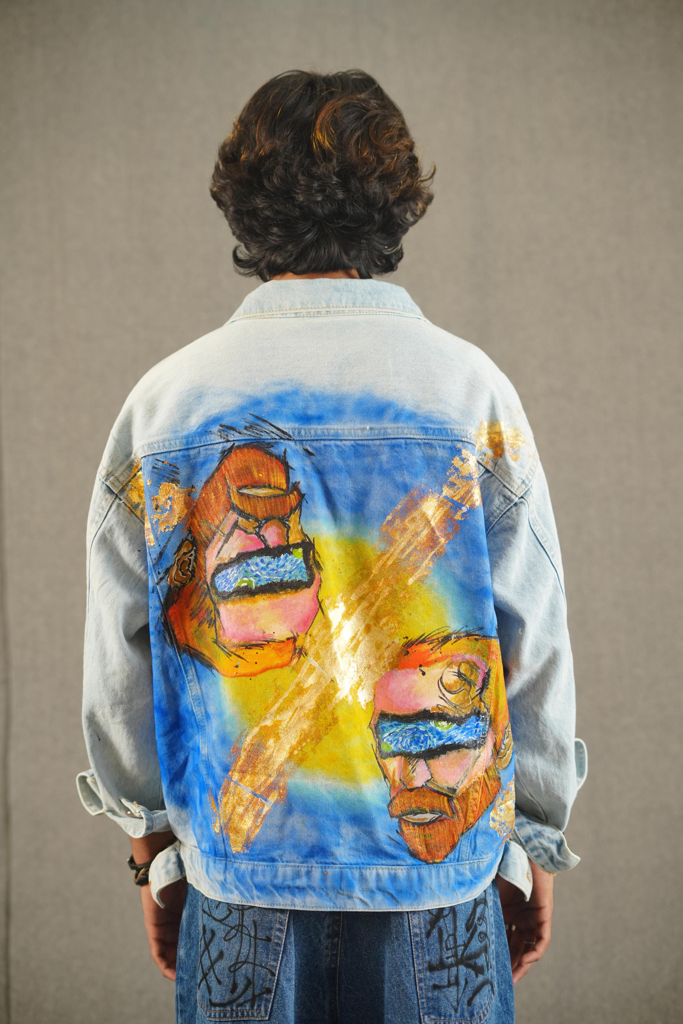 Van Gogh's Voided Gaze Hand-Painted Jacket