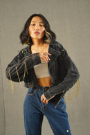 Nightfall Diamond Heartstrings Crop Jacket