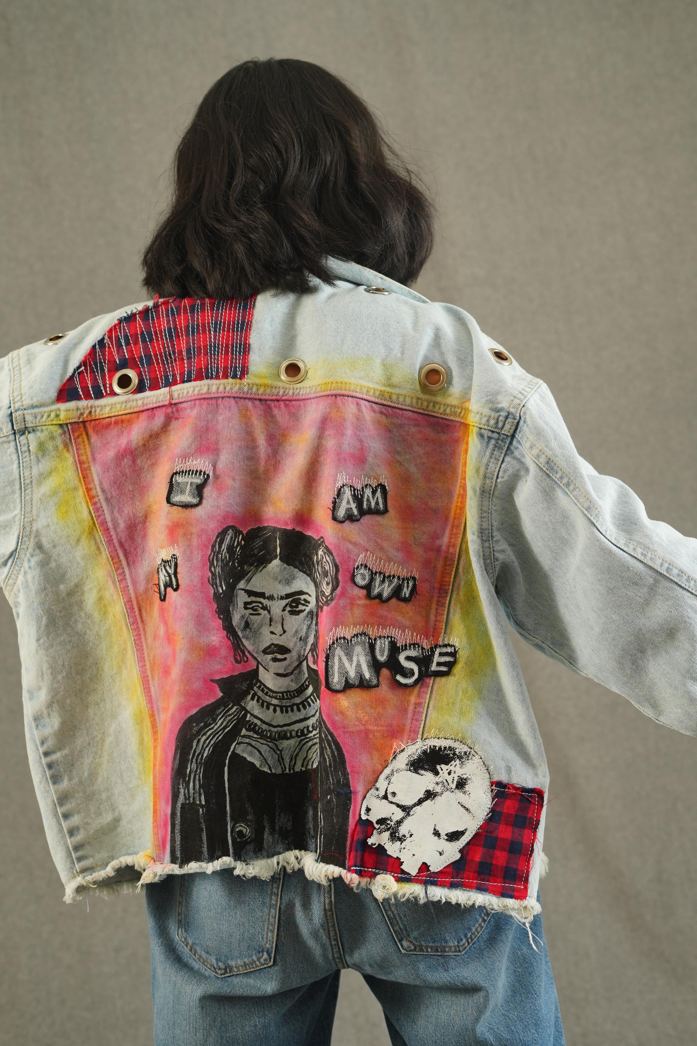 Mystic Muse Screen printed Frida Jacket