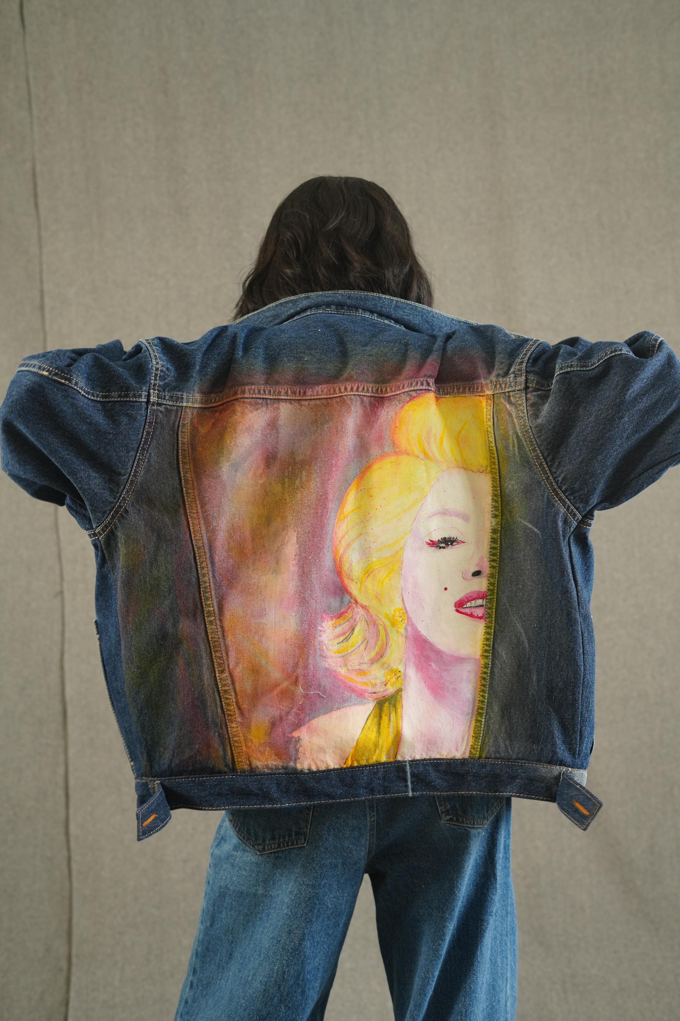 Dark Marlin Hand-Painted Jacket